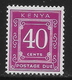 Kenya J5 40c Postage Due single MNH
