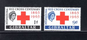 Gibraltar #162-3  VF, Unused, OG, Lightly Hinged, CV $6.25 ..... 2440152