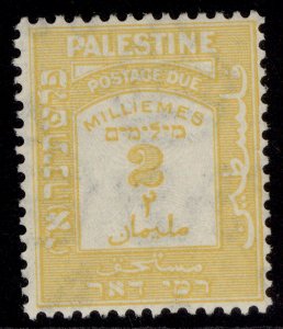 PALESTINE GV SG D7, 2m yellow, NH MINT. 