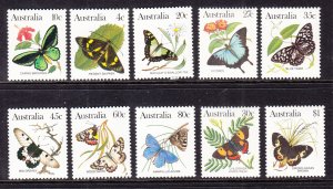 Australia 872-880 Butterflies MNH VF