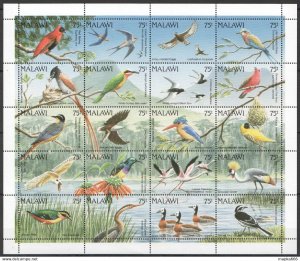 Malawi Fauna Birds !!! Michel 50 Euro 1 Big Sh ** Nw0603