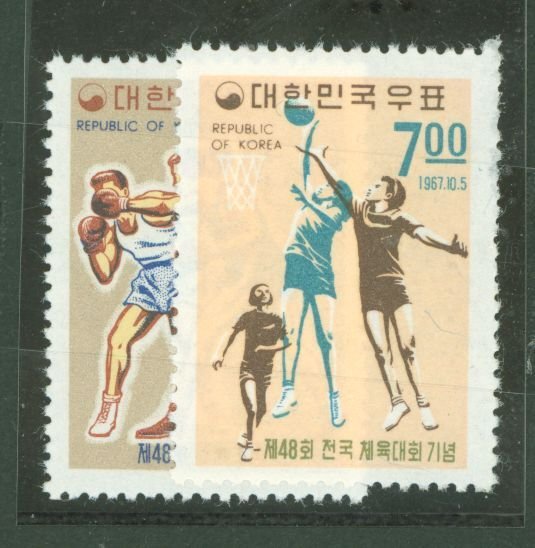 Korea #588-9 Mint (NH) Single (Complete Set)