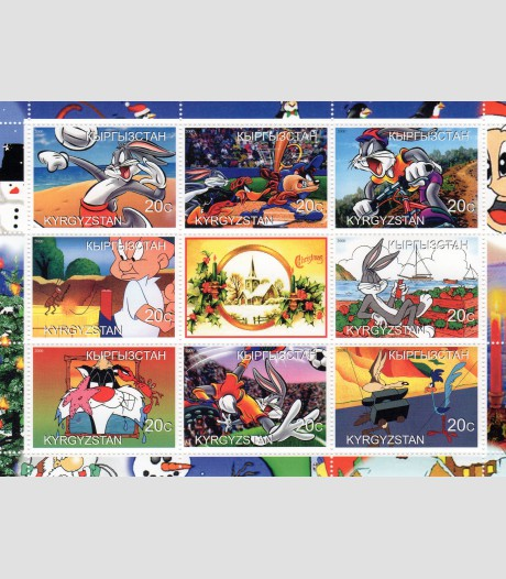 Kyrgyzstan 2000 BUGS BUNNY DISNEY Sheet Perforated Mint (NH)