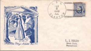 USS Claxton 1940 - 5c Stamp, Louisa May Alcott - F74184