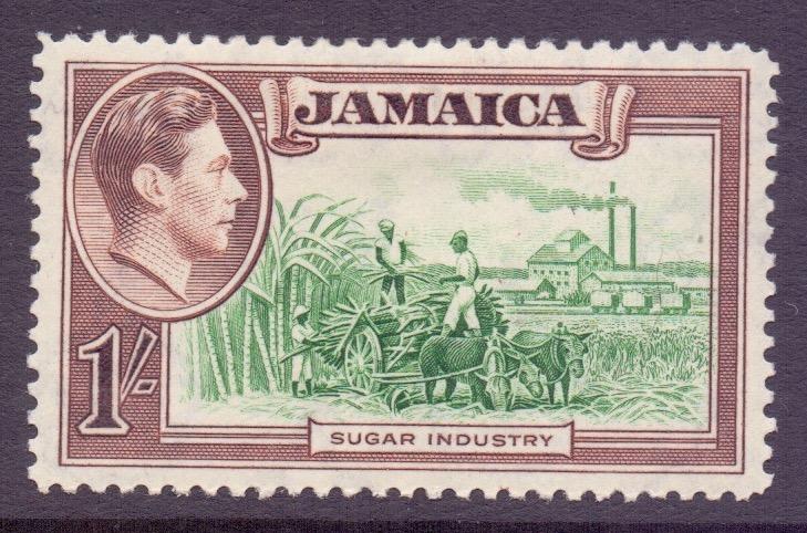Jamaica Scott 125 - SG130, 1938 George VI 1/- MH*