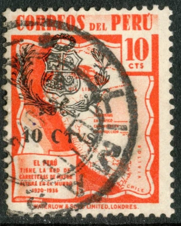 PERU #406, USED , 1943 - PERU039