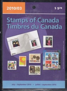 Canada Mint Never Hinged July-September 2010 New Issue Stamps