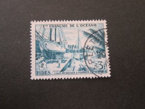 French Polynesia 1956 Sc 181 FU