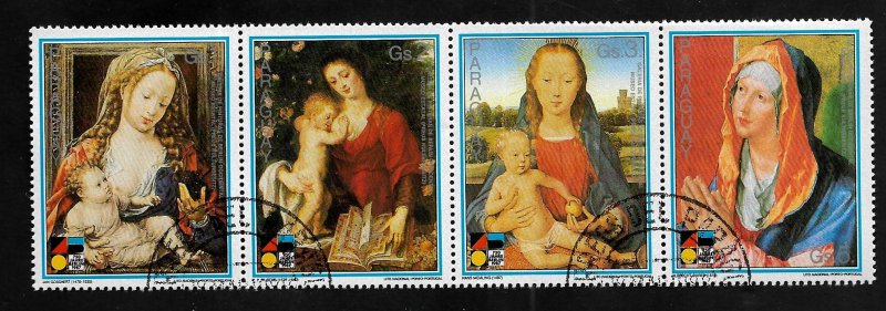 Paraguay 1988 - FDI - Strip - Scott #2245