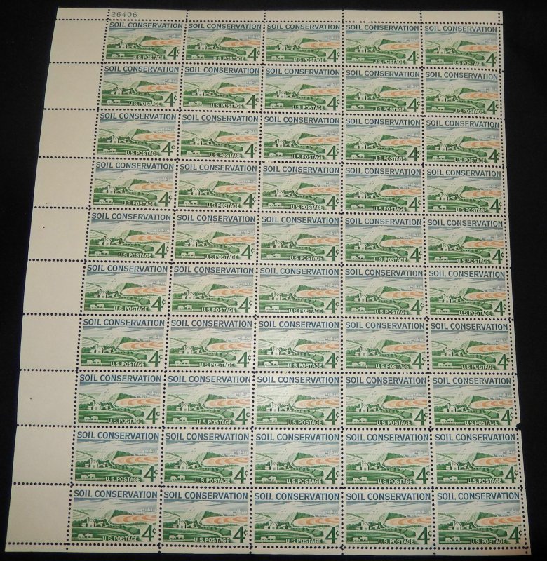 MALACK 1133 4c Soil Conservation, Full Sheet, F/VF O..MORE.. sheet1133