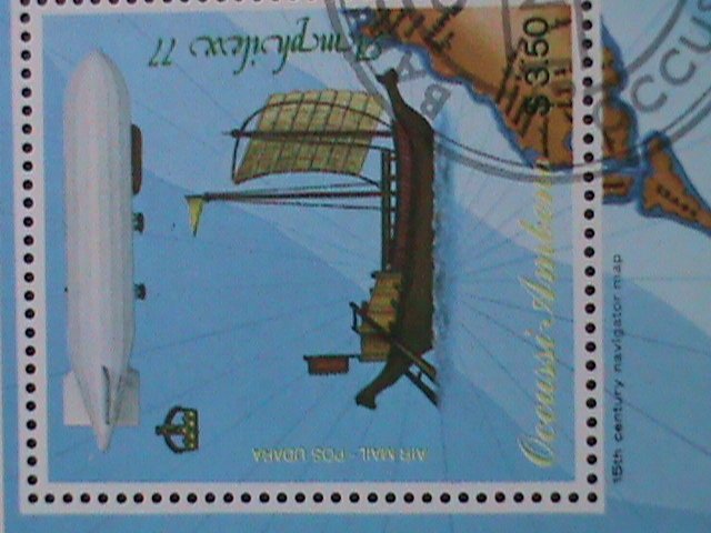 TIMOR-OCCUSSI AMBENO-1977 AMPHILED'77 INTEL. PHILATELIC EXHIBITION S/S