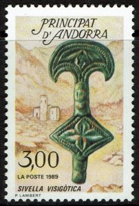 Andorra French #375  MNH - Cincture from a Column (1989)