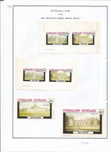 EYNHALLOW -1982 - Stately Homes - Sheets - Mint Light Hinged - Private Issue