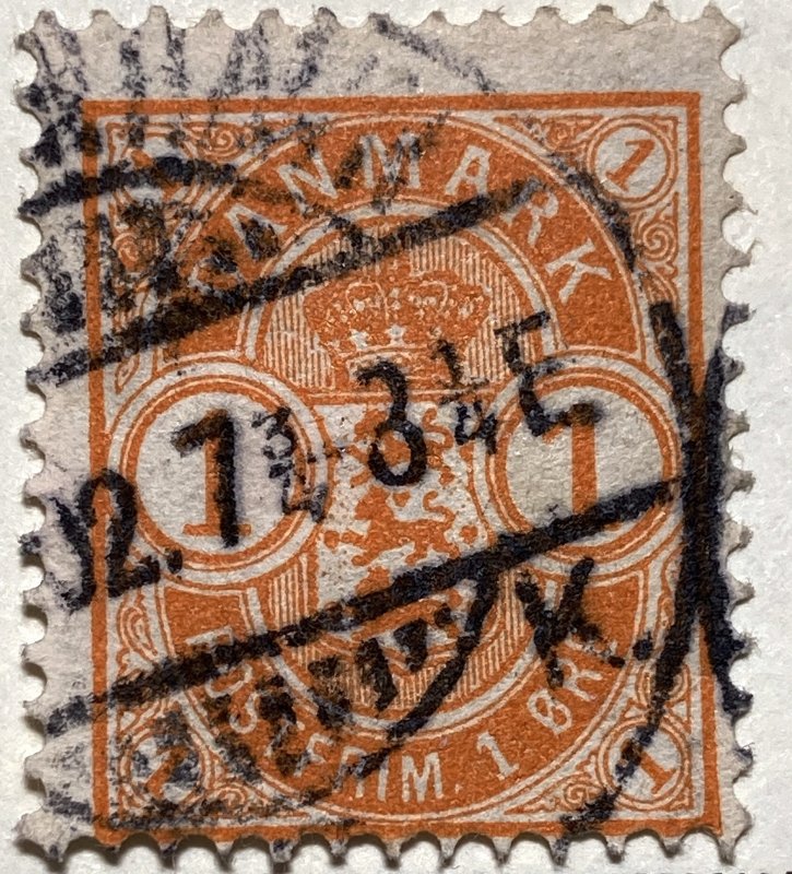 AlexStamps DENMARK #53 FINE Used 