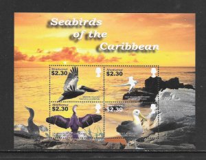 BIRDS - MONSERRAT #1120  SEABIRDS  MNH