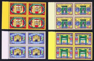 Macao Macau Gateways 4v Blocks of 4 Margins 1998 MNH SC#916-919