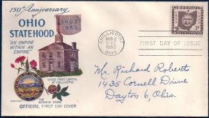 UNITED STATES FDC 3¢ Ohio 1953 Fleetwood