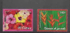 French Polynesia, 961, Flowers Single,**MNH**