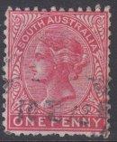 South Australia sc#145 1906 1p QV carmine used