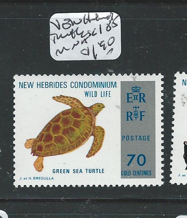 NEW HEBRIDES (P1508B) TURTLE SC185  MNH