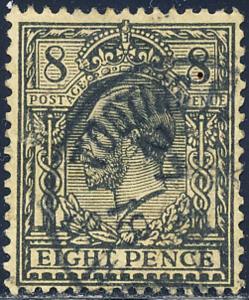 Great Britain 1912 Sc 169 King George V 8 Pence Stamp Used