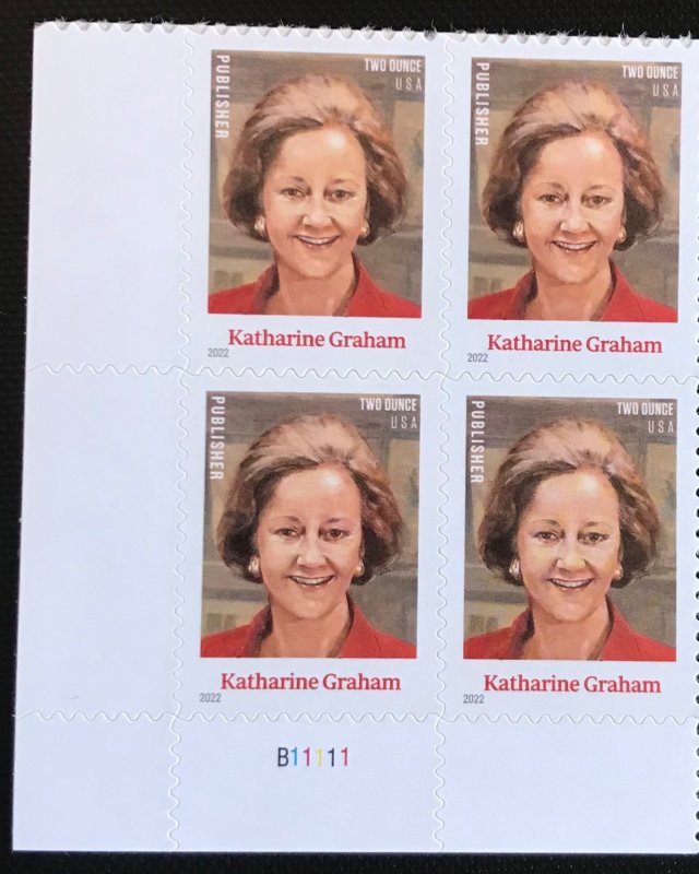 US #5699 MNH Plate Block of 4 LL Katherine Graham (.78)