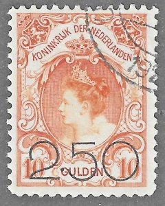 Netherlands (1920)  - Scott # 104,  Used