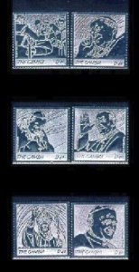 Gambia 2005 - Pope John Paul II, Silver Metal - Set of 6v - Scott 2974-79 - MNH