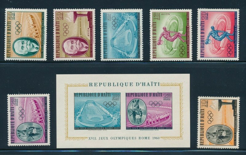 Haiti - Rome Olympic Games MNH Sports Set (1960) 