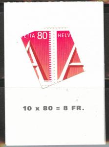 Switzerland Scott 908a MNH** 1991 vending booklet