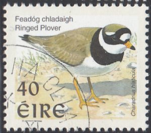Ireland 1998-99 used Sc #1108a 40p Ringed plover Perf 14