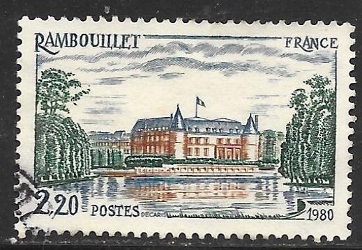 France 1718: 2.20f Castle of Rambouillet, used, VF