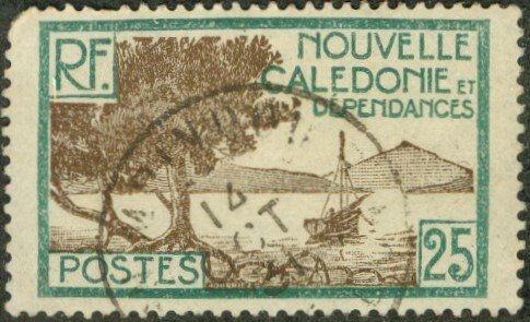 NEW CALEDONIA 143 USED BIN $0.65
