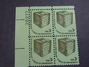 U.S.# 1584-MINT/NEVER HINGED---UL- PLATE # BLOCK 4-AMERICANA SERIES-1977