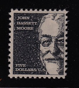 1973 John Bassett Moore Sc 1295a $5 black, tagged MNH single stamp (E