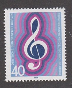 Germany - Berlin # 9N386, Treble Clef, Mint Hinged