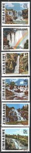 Zimbabwe. 1980. 236-41 from the series. Waterfalls. MNH.