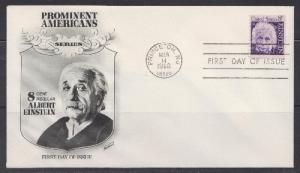 1285 Albert Einstein Unaddressed Fleetwood FDC