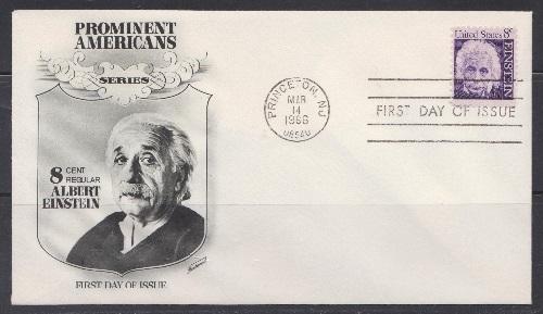 1285 Albert Einstein Unaddressed Fleetwood FDC