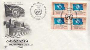 United Nations Geneva, First Day Cover, Flags