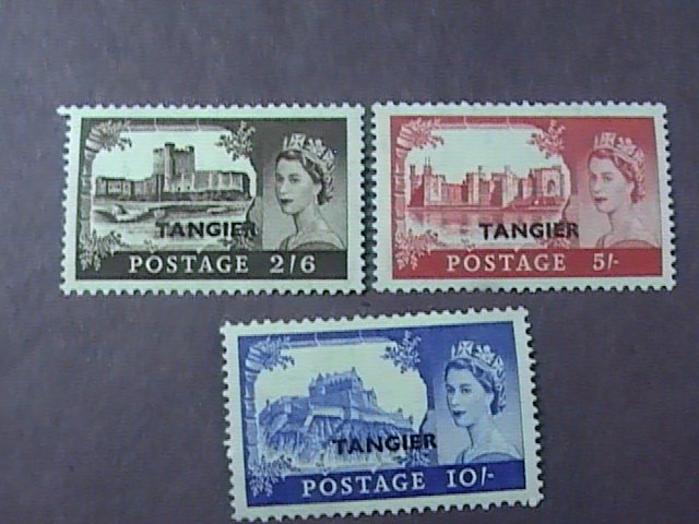 GREAT BRITAIN/OFFICES ABROAD/TANGIERS-576-578-MINT/HINGED--COMPLETE SET--1955