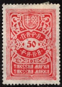 1921 Kingdom of Yugoslavia Revenue 50 Para General Tax Duty