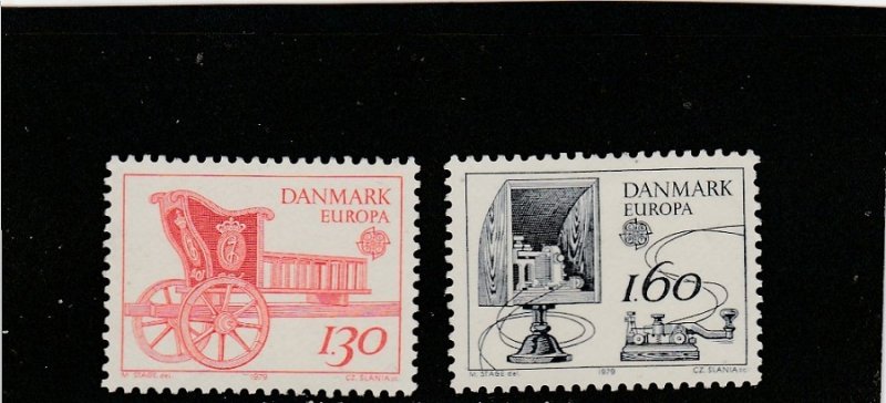 Denmark  Scott#  651-652  MNH  (1979 Europa)