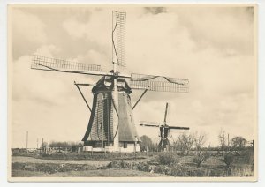 Postal stationery Netherlands 1946 Watermill - Zuilen