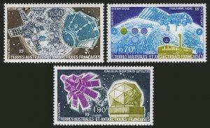 FSAT C49-C53, MNH. Michel 128-129, 144. Space research 1979. Satellites.