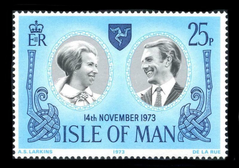 ISLE OF MAN SC#35 Wedding of Princess Anne and Mark Phillips (1973) MNH