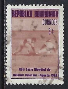 Dominican Republic 659 VFU BASEBALL X050-3