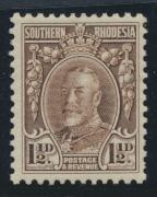 Southern Rhodesia  SG 16cd  SC# 17b   MH perf 11½   see details 