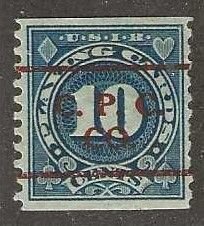 U.S.  # RF20 used (precancelled) Playing Card revenue stamp, 1926 (x8a)