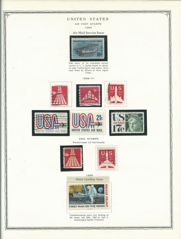 Scott Minuteman Stamp Album For United States Stamps With Stamps